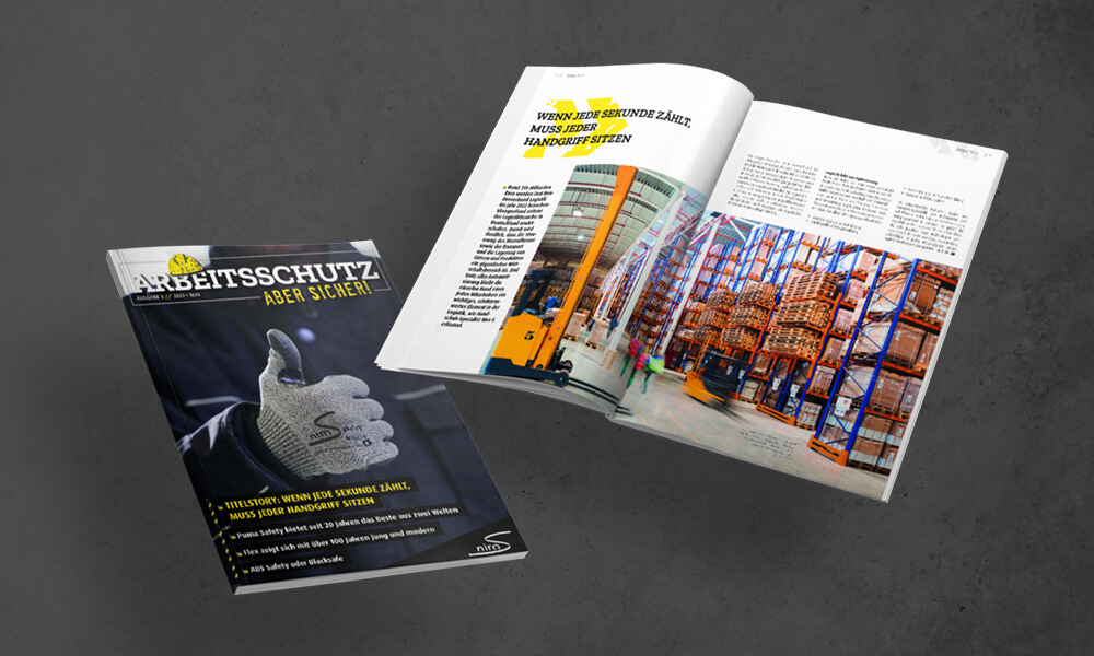 Titelstory Logistikbranche im neuen Arbeitsschutzmagazin - Niro-S